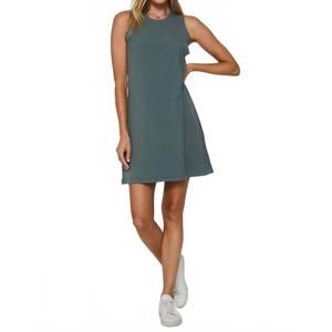 NEW ANOTHER LOVE justine high neck ribbed dress in sage